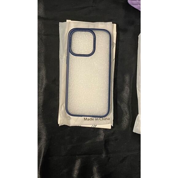iPhone 14 Pro Phone Case or Screen Protector-Purple, Blue, Clear, Black, Chettah - Picture 4 of 6